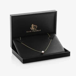 Raw Pearls Jewellery|Gifts*Girls 9ct Gold & Pearl Necklace (36cm)