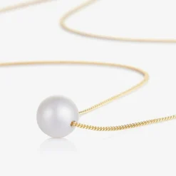 Raw Pearls Jewellery|Gifts*Girls 9ct Gold & Pearl Necklace (36cm)