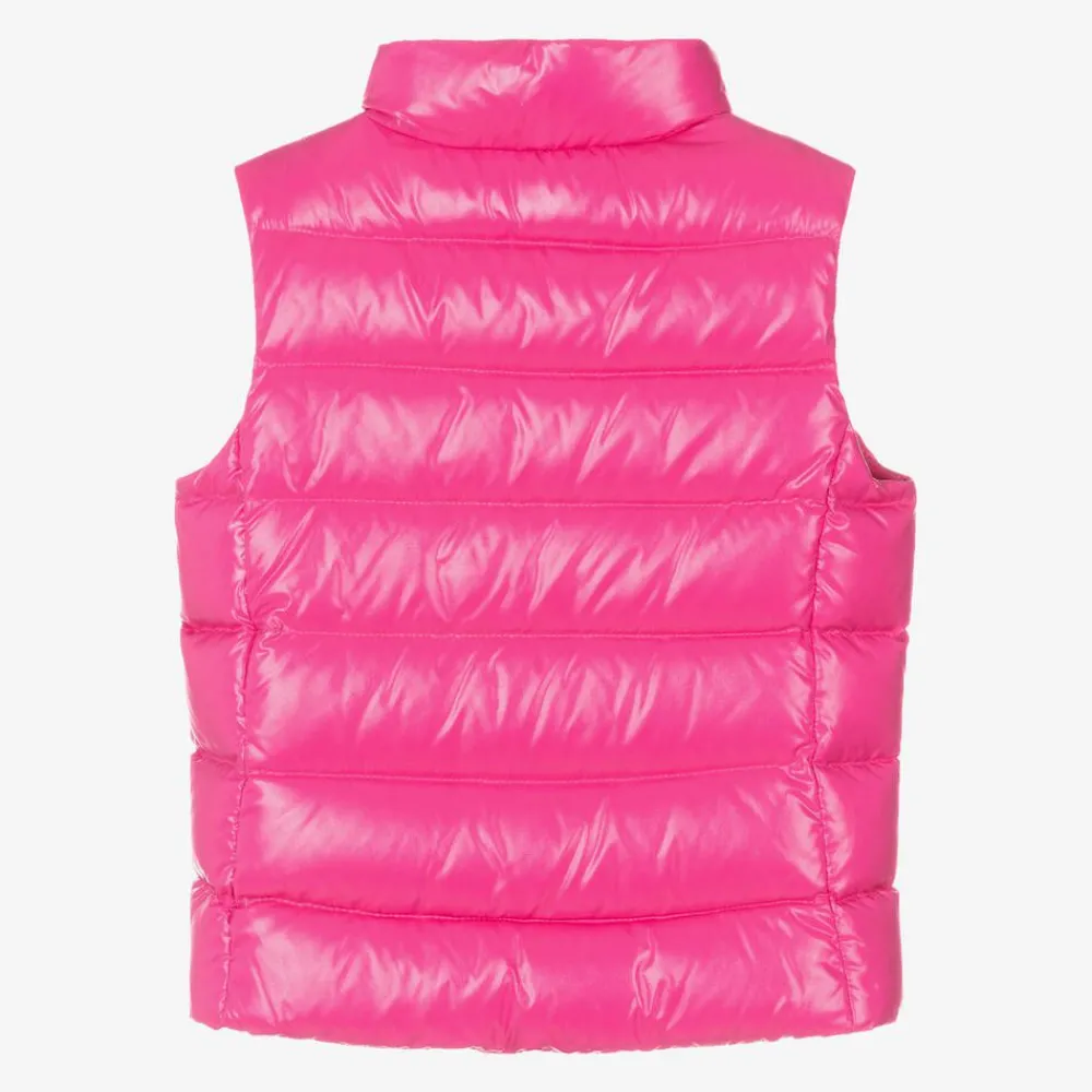 Moncler Enfant Coats & Jackets*Girls Fuchsia Pink Ghany Down Padded Gilet