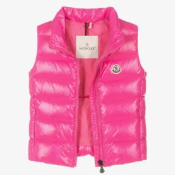 Moncler Enfant Coats & Jackets*Girls Fuchsia Pink Ghany Down Padded Gilet