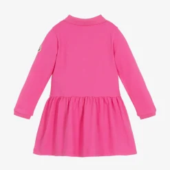 Moncler Enfant Dresses*Girls Fuchsia Pink Logo Polo Dress