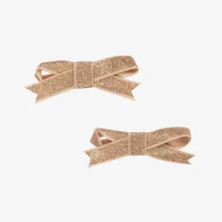 Bowtique London Hair Accessories*Girls Glittery Gold Hair Clips (2 Pack)