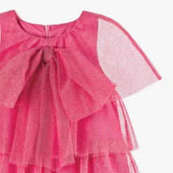 EIRENE Dresses*Girls Glittery Pink Tulle Dress