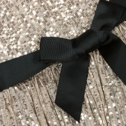 Phi Clothing Dresses*Girls Gold & Silver Sequin Tiered Dress