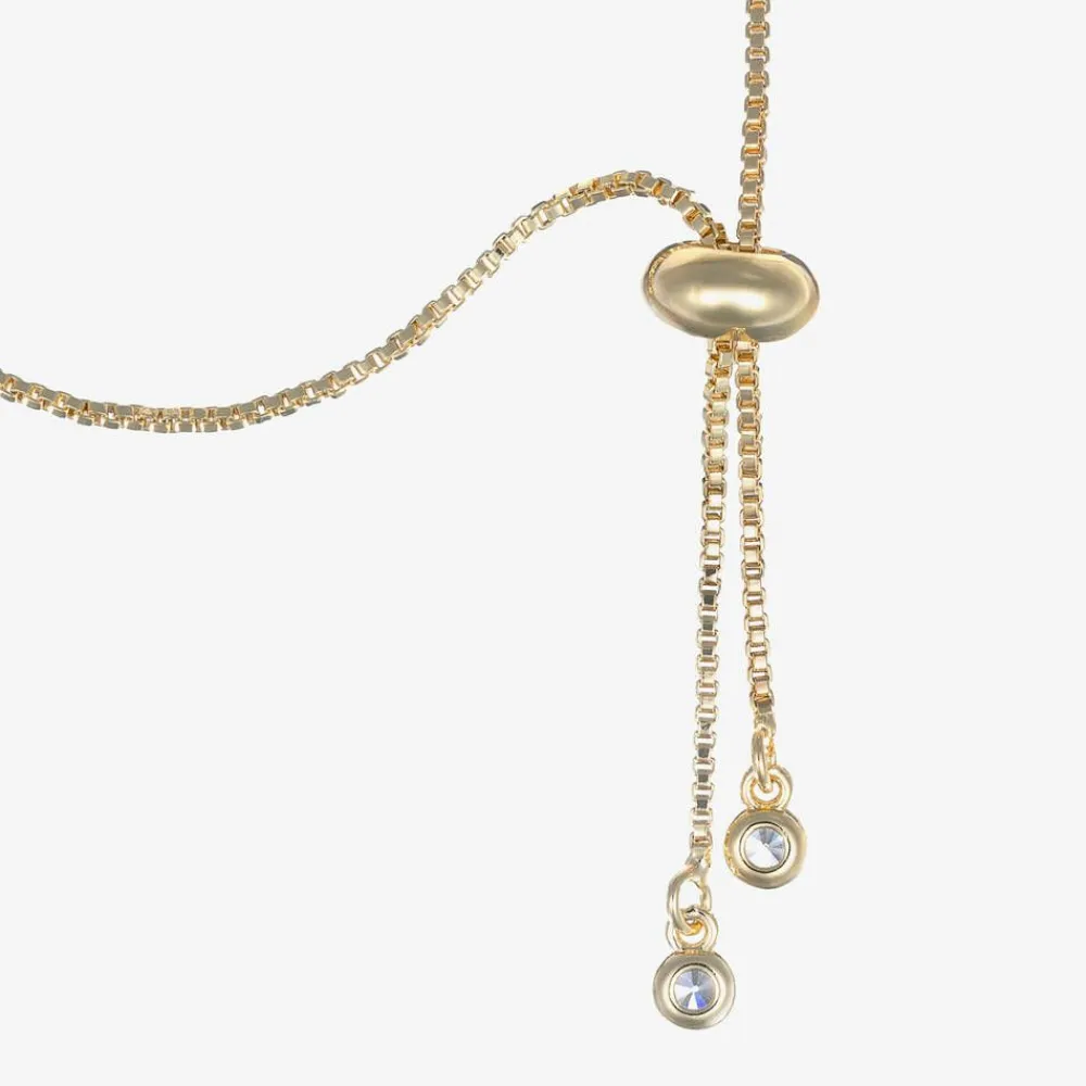 David Charles Jewellery|Gifts*Girls Gold & Ivory Clover Bracelet