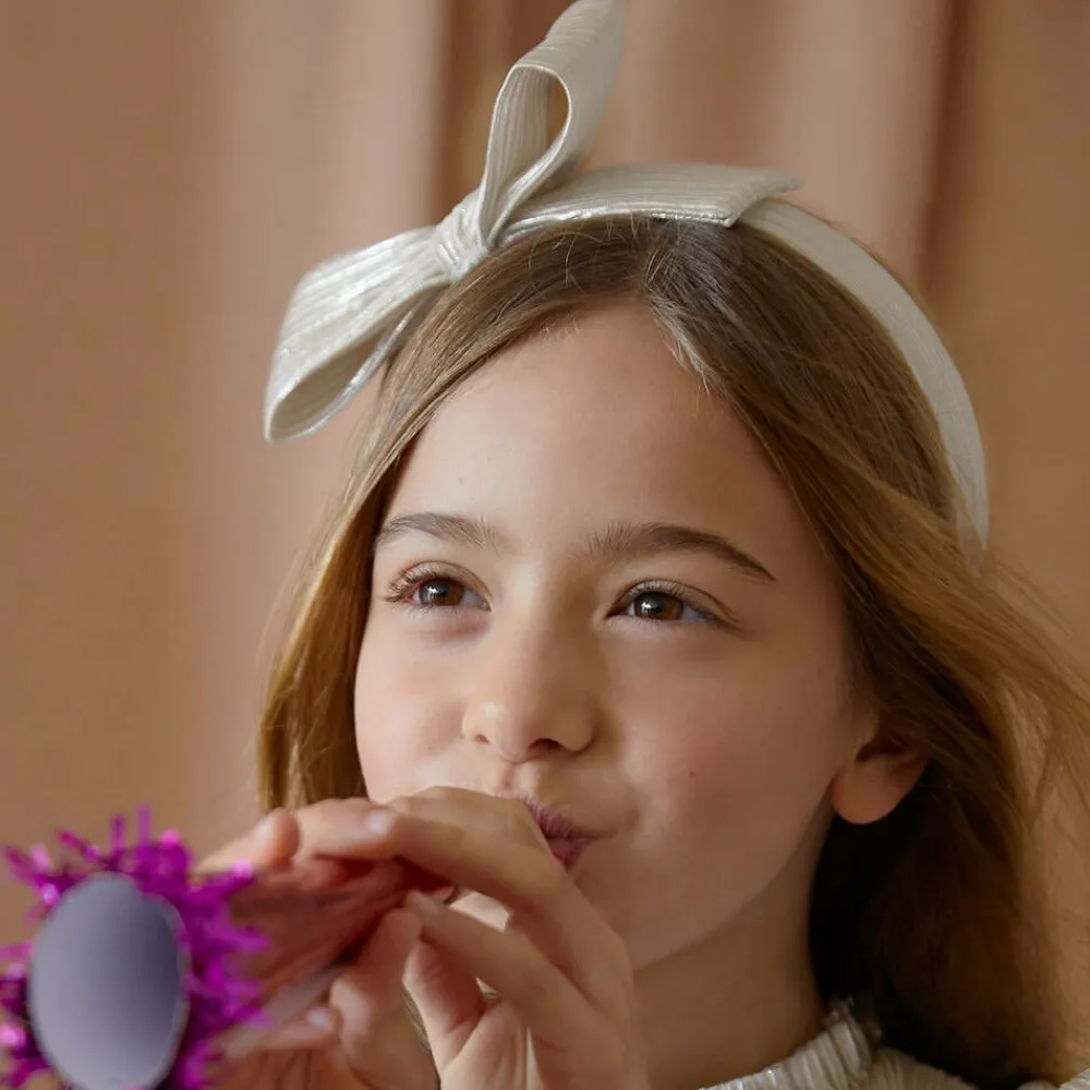 Abel amp; Lula Hair Accessories*Girls Gold Bow Stripe Hairband