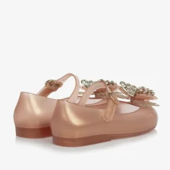 Mini Melissa Jelly Shoes|Jelly Shoes*Girls Gold Butterfly Jelly Shoes