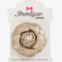 Bowtique London Hair Accessories*Girls Gold Flower Hair Clip (6cm)