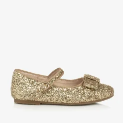 Age of Innocence Pumps & Ballerinas|Pumps & Ballerinas*Girls Gold Glitter Bow Pumps