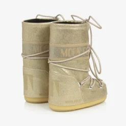 Moon Boot Snow Boots|Snow Boots*Girls Gold Glitter Snow Boots