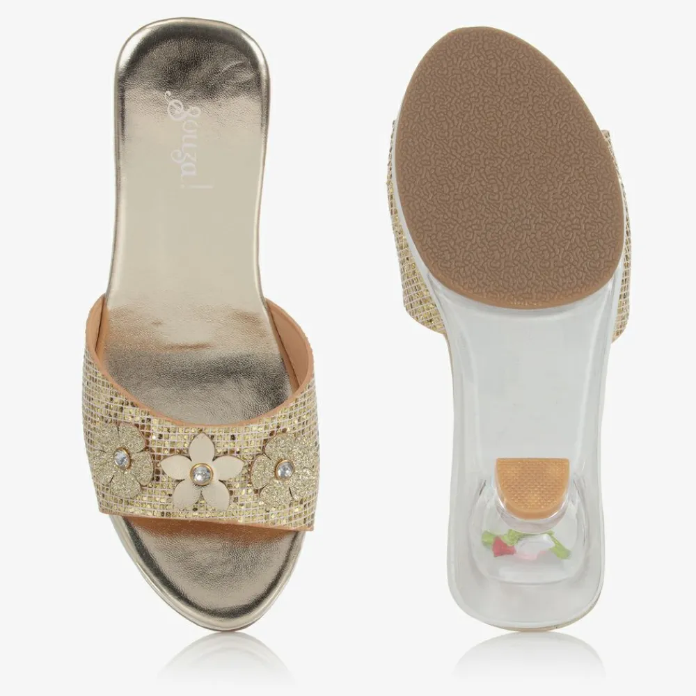 Souza Wedges & Heels|Wedges & Heels*Girls Gold Heeled Shoes