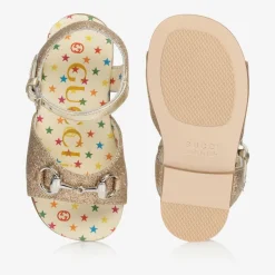 Gucci Sandals|Sandals*Girls Gold Horsebit Sandals