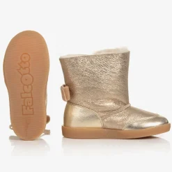 Falcotto by Naturino Boots*Girls Gold Leather Boots