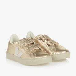 VEJA Trainers|Trainers*Girls Gold Leather Esplar Trainers