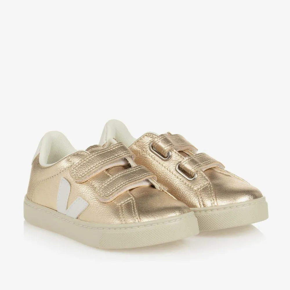 VEJA Trainers|Trainers*Girls Gold Leather Esplar Trainers