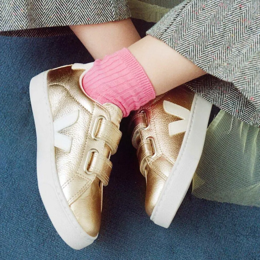 VEJA Trainers|Trainers*Girls Gold Leather Esplar Trainers