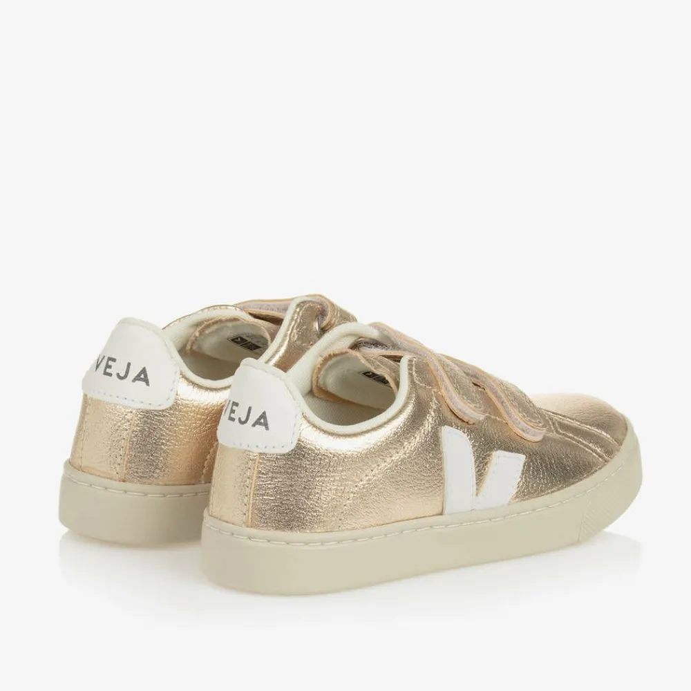 VEJA Trainers|Trainers*Girls Gold Leather Esplar Trainers
