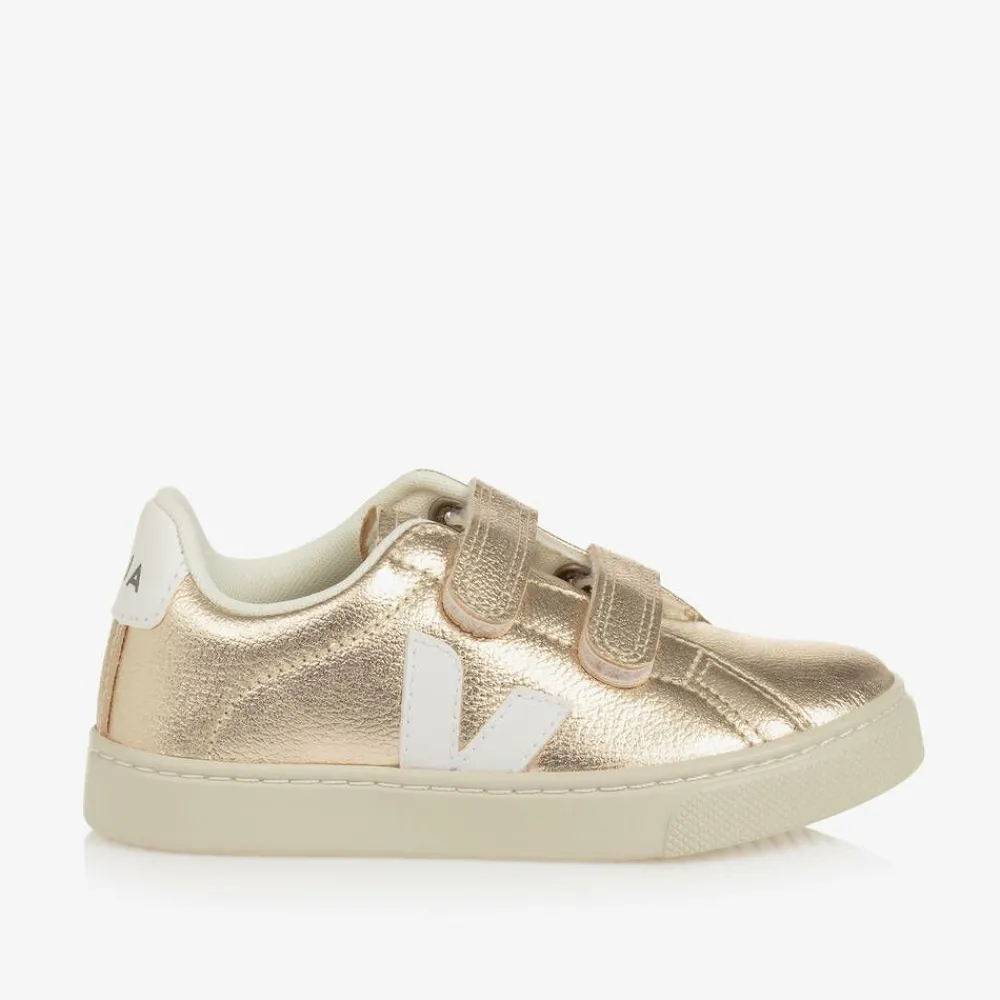 VEJA Trainers|Trainers*Girls Gold Leather Esplar Trainers
