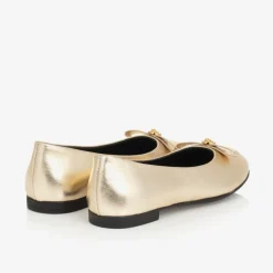 Versace Pumps & Ballerinas|Pumps & Ballerinas*Girls Gold Leather Medusa Pumps