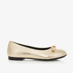Versace Pumps & Ballerinas|Pumps & Ballerinas*Girls Gold Leather Medusa Pumps