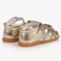 Childrens Classics Sandals|Sandals*Girls Gold Leather Sandals