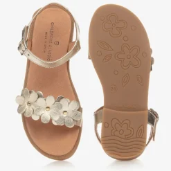 Childrens Classics Sandals|Sandals*Girls Gold Leather Sandals