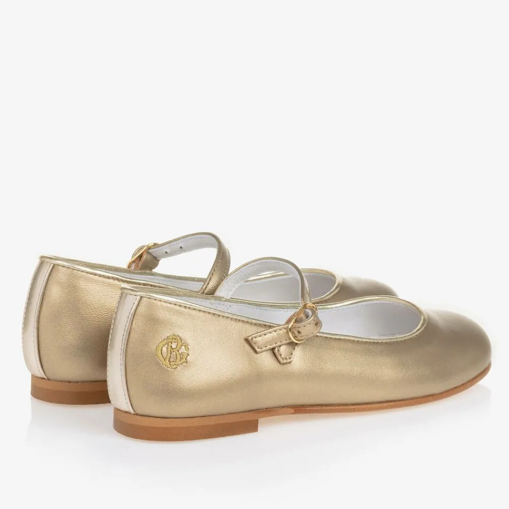 Beatrice amp; George Pumps & Ballerinas|Pumps & Ballerinas*Girls Gold Mary Jane Pumps