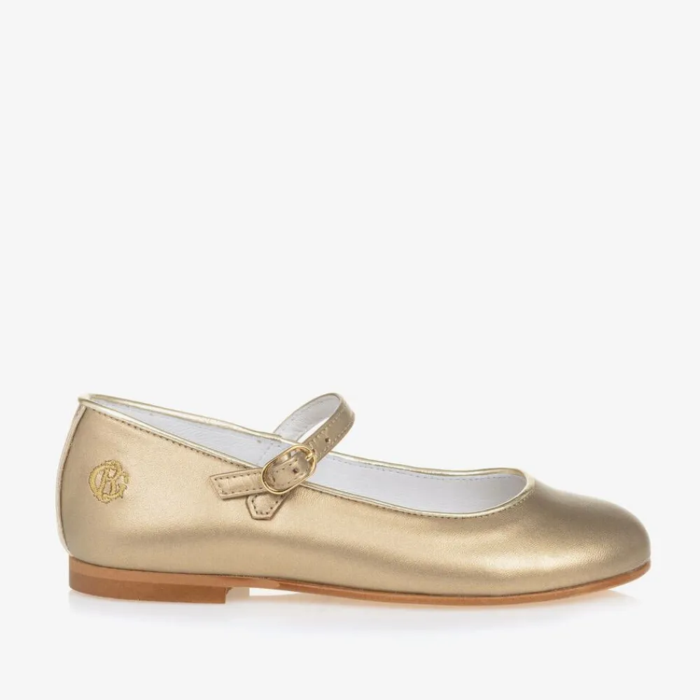 Beatrice amp; George Pumps & Ballerinas|Pumps & Ballerinas*Girls Gold Mary Jane Pumps