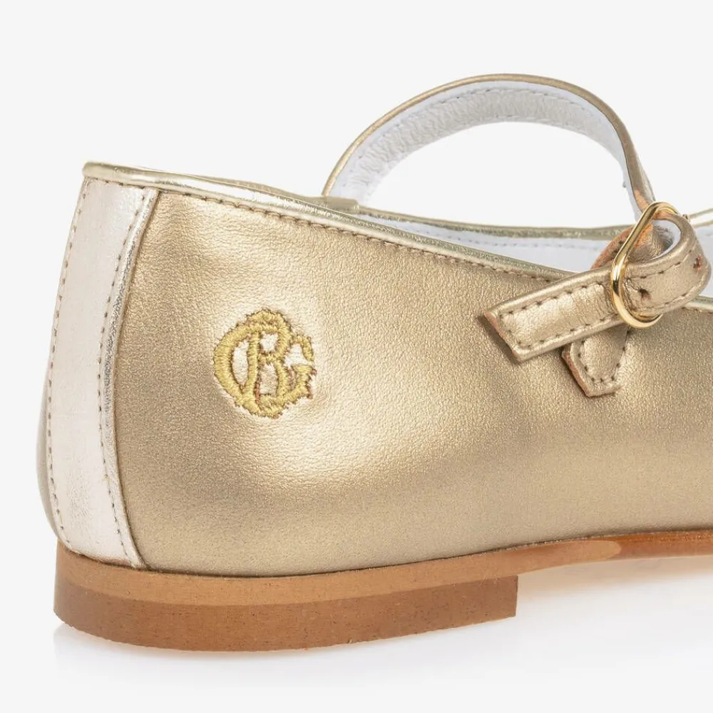 Beatrice amp; George Pumps & Ballerinas|Pumps & Ballerinas*Girls Gold Mary Jane Pumps