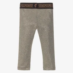AIGNER Leggings*Girls Gold Metallic Leggings
