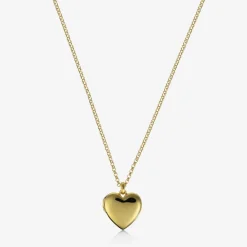 Little Star Jewellery*Girls Gold Plated Personalised Heart Locket (38cm)