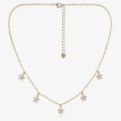 Angels Face Jewellery*Girls Gold Plated Star Necklace (42cm)