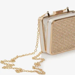 David Charles Bags*Girls Gold Rectangular Bag (12cm)