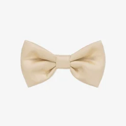 A Dee Hair Accessories*Girls Gold Satin Bow Hair Clip (13cm)