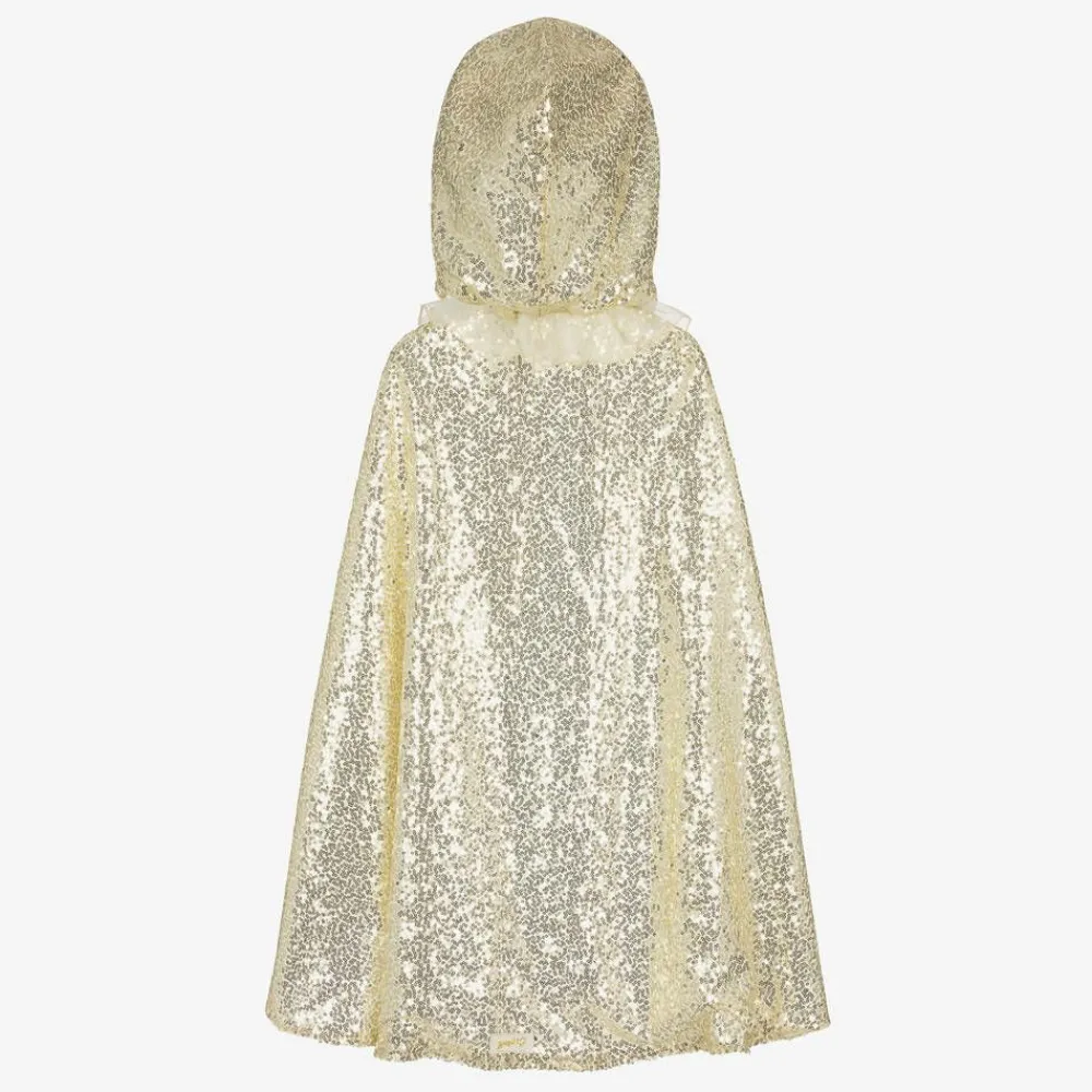 Souza Costumes*Girls Gold Sequin Cape Costume
