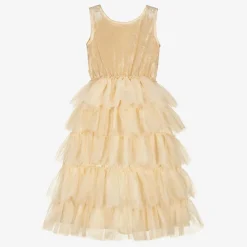 Souza Costumes*Girls Gold Sleeveless Sequin Dress