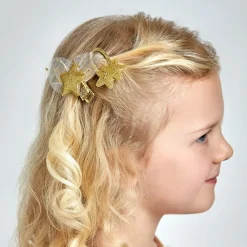 Bowtique London Hair Accessories*Girls Gold Star Hair Clips (2 Pack)