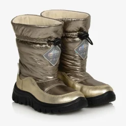 Naturino Snow Boots|Snow Boots*Girls Gold Waterproof Snow Boots