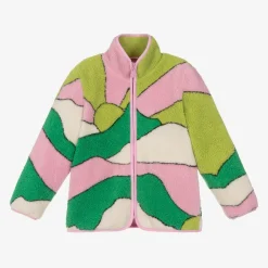 Stella McCartney Kids Coats & Jackets*Girls Green & Pink Fleece Jacket