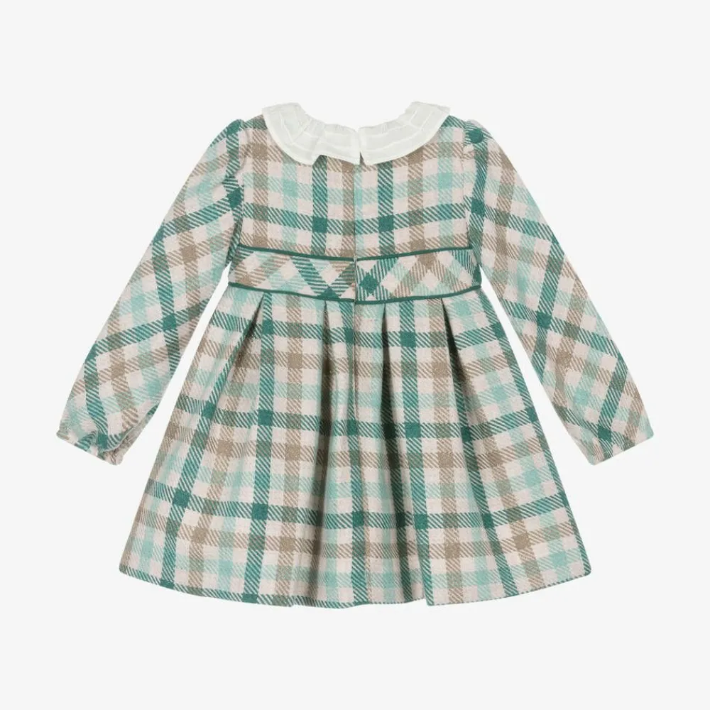 Mayoral Dresses*Girls Green Check Dress