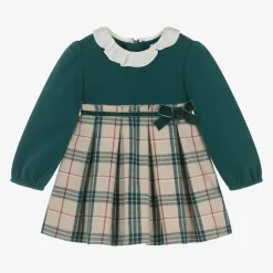 Mayoral Dresses*Girls Green Check Dress