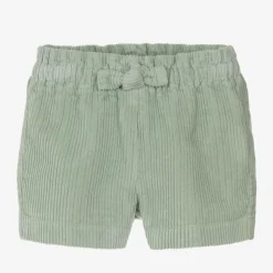 Il Gufo Shorts*Girls Green Corduroy Shorts