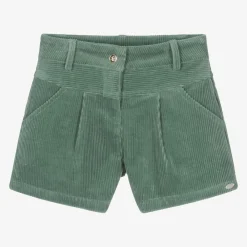 Tartine et Chocolat Shorts*Girls Green Corduroy Shorts