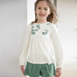 Tartine et Chocolat Shorts*Girls Green Corduroy Shorts