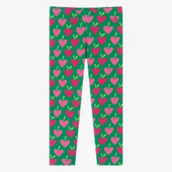 Agatha Ruiz de la Prada Leggings*Girls Green Cotton Strawberry Leggings