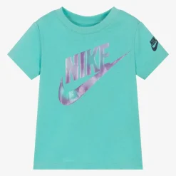 Nike Tops*Girls Green Cotton T-Shirt