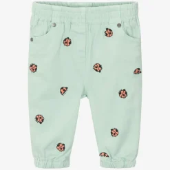 Stella McCartney Kids Trousers|Trousers*Girls Green Denim Ladybug Jeans