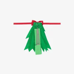 Bowtique London Hair Accessories*Girls Green Festive Tree Hair Clip (6cm)