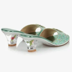 Souza Wedges & Heels|Wedges & Heels*Girls Green Heeled Shoes