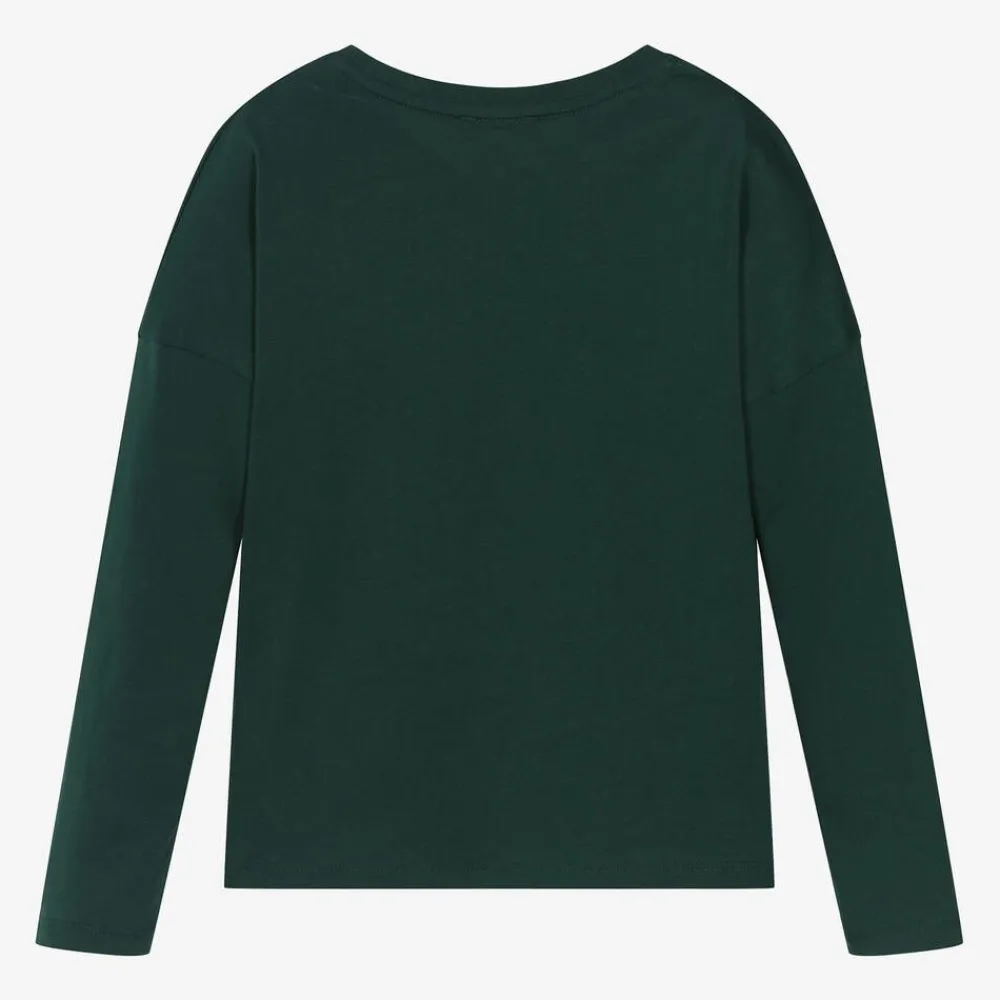 Chloé Tops*Girls Green Organic Cotton Top